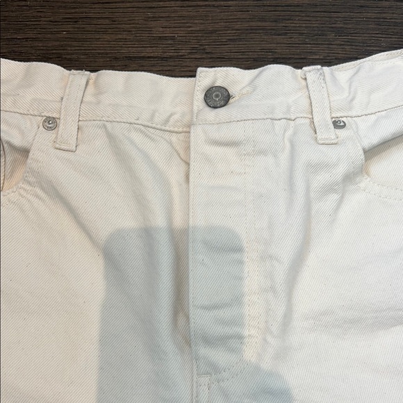 Boyish Women's Cream denim Shorts - Picture 2 of 7